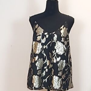  NWT Women Sparkle Glitter Spaghetti top ( S-M )